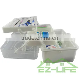 Wholesale First Aid Empty Mini Children Medical Gift SOS Bullet Waterproof Plastic Army Dry Storage Box thumbnail-2