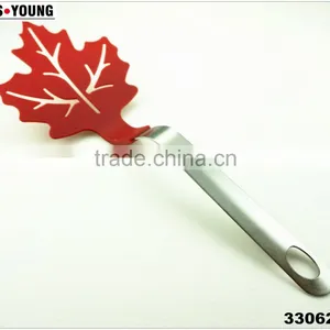 33062 Stainless Steel Handle Maple Leaf Kitchen Nylon Shovel Spatula Turner, Cake, Egg Turner Spatula Shovel thumbnail-1