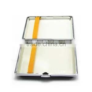 2017 High Quality Pocket Leather Metal 20 Cigarette Box Case thumbnail-4