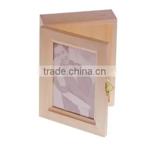 Keepsake Box With Wood Frame Lid thumbnail-1