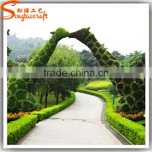 Wholesale Garden Decorative Aritificial Plant Penguin Topiary Sculpture Large Outdoor Decoration Topiary Sculpture thumbnail-1