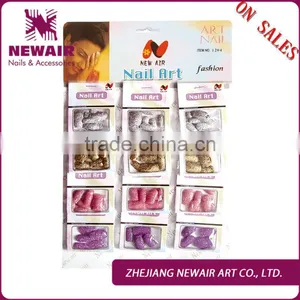 On Sale 12 Bags Glitter Colors False Art Nails Tips thumbnail-1