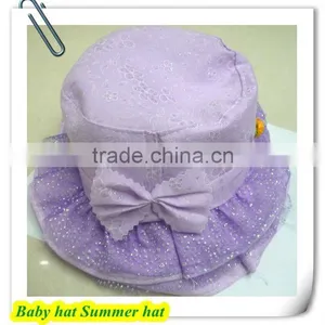 Lovely Orchid Kids Sun Hat With Bows Baby Sun Hat thumbnail-1