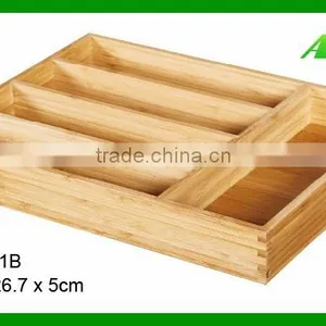 Custom Bamboo Kitchen Utensil Cooking Tool Tableware Storage Box thumbnail-1