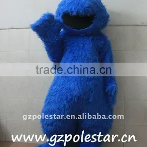 Long Fur Cookie Monster Costume Mascot NO.1763 thumbnail-2