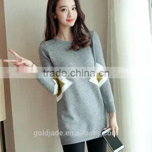 Latest Sweater Designs Fashion Long Pullover Sweater for Woman thumbnail-1
