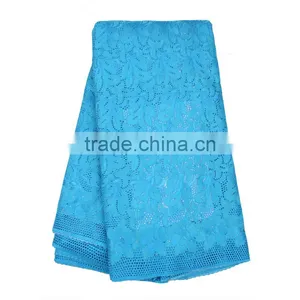 2017 Wholesale Guangzhou African Lace Embroidery Fabric For Dress thumbnail-4