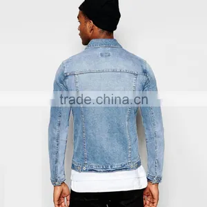 Light Blue With Two Pocket Men Casual Jacket With Button thumbnail-2