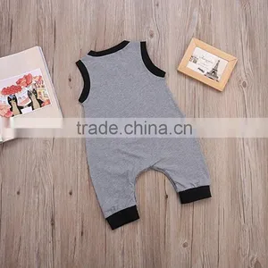 Newborn Baby Clothes Custom Cotton Sleeveless Smocked Baby Romper Cute Kids Clothing thumbnail-4