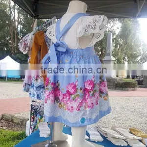 Flower Girl Dresses Straps Sleeveless Kids Frock Designs Girl Dresses Clothings thumbnail-3