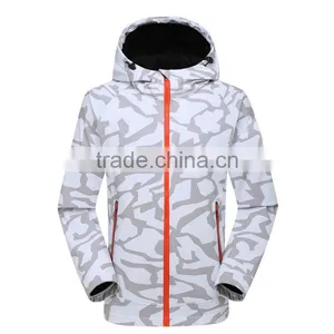 Hot Stylish White Newest Softshell Jackets With Pockets thumbnail-1