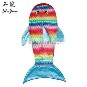 ShiJ Tails Rainbow Fish Blanket For Kids thumbnail-1