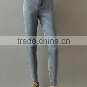 Runwaylover EY0625P Wholesale Factory Price Jeans High Waist Cotton Fabric Women Skinny Denim Jeans thumbnail-3