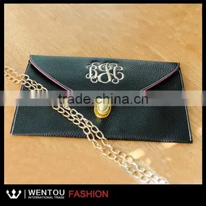 New Scallop Edge Monogrammed Women Clutch Bag thumbnail-4