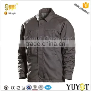 Men Dark Grey Flame Resistant Insulated Parka thumbnail-1