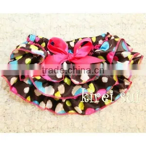 Colorful Lollipop Hot Pink Bow Ruffles Satin Panties Bloomers BSN5 thumbnail-1
