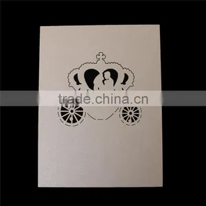 Paper Wedding Party Name Place Card Crown Pink Orange thumbnail-2