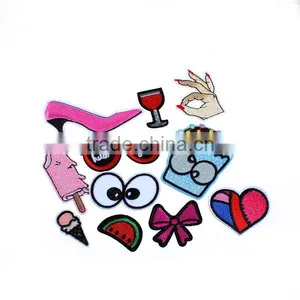 Wholesale At Random Eye Food Embroidery Patch Iron Fabric Iron On Patches thumbnail-1