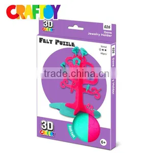 3D Felt Set DIY Puzzle Dove Jewelry Holder 3D Felt Puzzle thumbnail-1