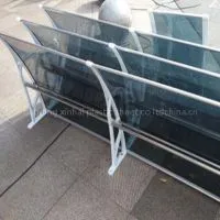 XINHAI 70 X 120cm White/ Black Polycarbonate Front Door Canopy Awning Kits thumbnail-1