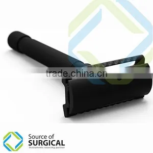 Incredible Design Stainless Steel Safety Razors | Matte Black Color | Easy & Comfortable Grip thumbnail-3