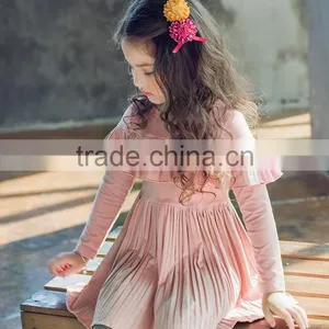 Lovelybabies Kids Fashion Dresses Pictures Fashion Ruffle Icing Modern Dresses for Girls thumbnail-4