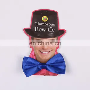 Solid Color Satin Party Mens Silk Bowtie thumbnail-4
