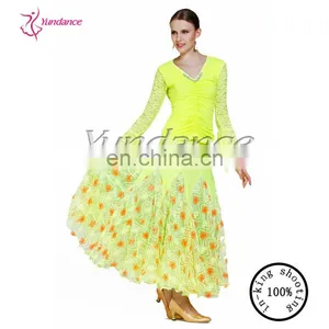 AB031 Pretty Yellow Dance Full Skirt thumbnail-1