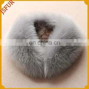 Customized Colour Warm Winter Genuine Fox Fur Fashionable Collar thumbnail-2