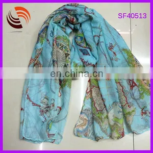 Chic Flower Wholesale Polyester Scarf thumbnail-1