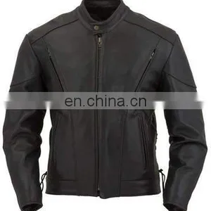 Leather Motorbike Jacket,Motorcycle Leather Jacket,Genuine Leather Racer Jacket thumbnail-1