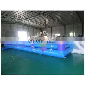 AIER New Inflatable Football Field / Inflatable Football Pitch / Inflatable Soap Soccer Field thumbnail-1