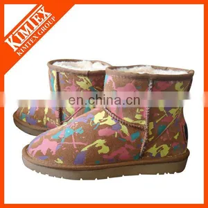 Colorfull Print Ankle Snow Boots thumbnail-1