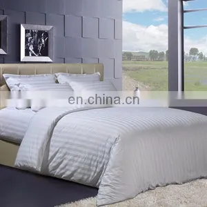 China Supplier 100% Cotton Stripe/Satin/Jacquard/Plain Hotel Bed Sheet Cotton thumbnail-6