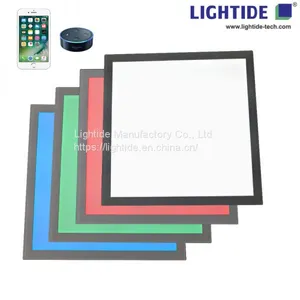 Smart RGBW LED Panel Lights With Alexa Echo Speaker Control, 2'X2', 40W, 100-277VAC, 3 Yrs Warranty thumbnail-1
