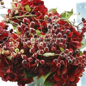 Good Quality 2 Branches Artificial PE Blue Berry For Christmas Decoration thumbnail-4