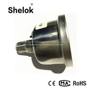 Spiral Tube 40mm Oil Back Connection Pressure Gauge Mpa kg Psi thumbnail-3
