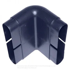 ABS Plastic Wall Mounted Air Vent Pipe 45 Degree Elbow Duct thumbnail-2