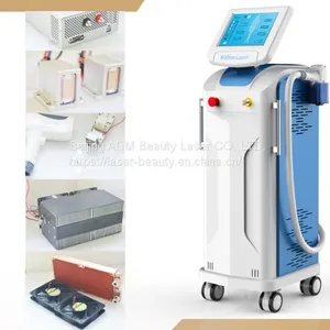 High Speed 1-10Hz Frequency 808nm Diode Laser Hair Removal Machine For Leg Rehabilitation Laser Beauty Machine With Three Wavelenght 808 755 1064nm thumbnail-2