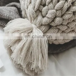 Handmade Ins Soffa Pillow Knots Pillow Acrylic Yarn Chunky Yarn Pillow thumbnail-5