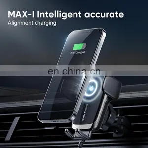 JOYROOM ZS248 FCC CE Qi Self-Aligning Coil Car Charger Mobile Mount Dashboard Qi 15W Wireless Fast Charging Car Phone Holder thumbnail-4