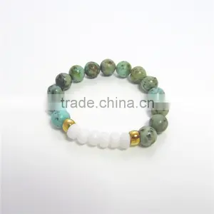 FULL-0318 Latest Jewelry Men Druzy Beads Stone Rainbow Bracelet in Bulk thumbnail-2