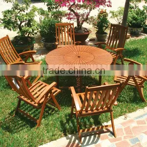 BISTRO SET - HOLYWOOD STYLE - Wooden Furniture - Folding Chair - Wooden Outdoor Furniture thumbnail-1
