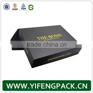 Customized Matt Black Packaging Paper Gift Corrugated Box Makers thumbnail-5