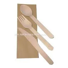 FSC Certified Disposable Wood Cutlery Disposable Dinnerware Wooden Cutlery Set Biodegradable Spoons Knives thumbnail-1