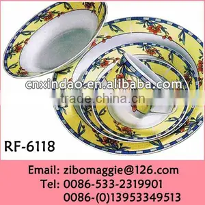 Professional Hot Sale Promotional Porcelain Designer Dinnerware Breakfast Set thumbnail-1