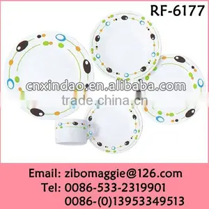Personlaized Hot Sale Daily Used White Antique Ceramic Dinnerware Breakfast Set thumbnail-1