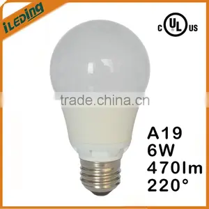 UL Approved 120V 6W 470lm A19 LED Bulb thumbnail-1