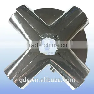 4 Way Chrome Round Tube Connector/ Joker&Uno thumbnail-1