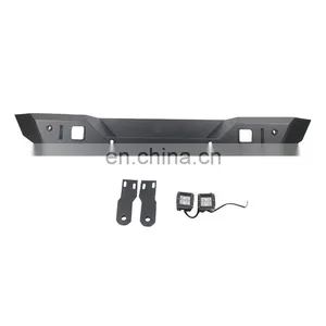 Car Parts Black Steel Rear Bumper With Radar Hole for Jeep Wrangler JL Offroad Accessories thumbnail-1